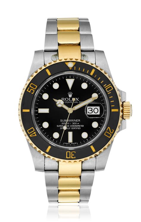 2010 rolex submariner two tone